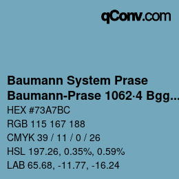 Farbcode: Baumann System Prase - Baumann-Prase 1062·4 Bgg 1 | qconv.com
