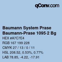 Código de color: Baumann System Prase - Baumann-Prase 1095·2 Bg | qconv.com