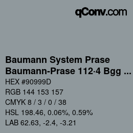 Code couleur: Baumann System Prase - Baumann-Prase 112·4 Bgg 4 | qconv.com