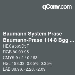 Farbcode: Baumann System Prase - Baumann-Prase 114·8 Bgg 4 | qconv.com