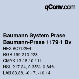 Farbcode: Baumann System Prase - Baumann-Prase 1179·1 Bv | qconv.com