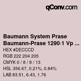 Código de color: Baumann System Prase - Baumann-Prase 1290·1 Vp 1 | qconv.com
