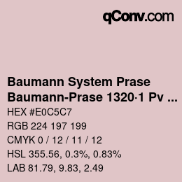 Código de color: Baumann System Prase - Baumann-Prase 1320·1 Pv 1 | qconv.com