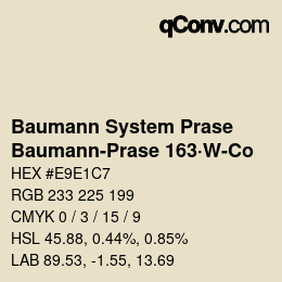 Farbcode: Baumann System Prase - Baumann-Prase 163·W-Co | qconv.com