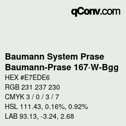 Farbcode: Baumann System Prase - Baumann-Prase 167·W-Bgg | qconv.com