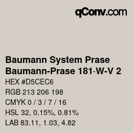 カラーコード: Baumann System Prase - Baumann-Prase 181·W-V 2 | qconv.com
