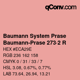 Code couleur: Baumann System Prase - Baumann-Prase 273·2 R | qconv.com