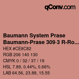 Code couleur: Baumann System Prase - Baumann-Prase 309·3 R-Ro 2 | qconv.com