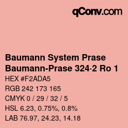 Código de color: Baumann System Prase - Baumann-Prase 324·2 Ro 1 | qconv.com