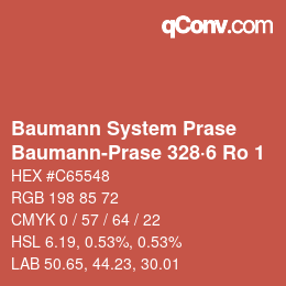 Código de color: Baumann System Prase - Baumann-Prase 328·6 Ro 1 | qconv.com