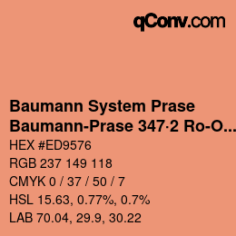 Code couleur: Baumann System Prase - Baumann-Prase 347·2 Ro-Or | qconv.com