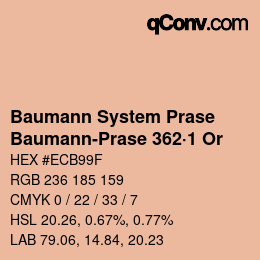 Color code: Baumann System Prase - Baumann-Prase 362·1 Or | qconv.com