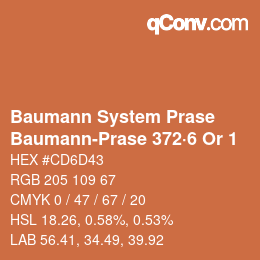 Farbcode: Baumann System Prase - Baumann-Prase 372·6 Or 1 | qconv.com
