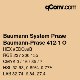 Code couleur: Baumann System Prase - Baumann-Prase 412·1 O | qconv.com