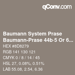 Color code: Baumann System Prase - Baumann-Prase 44b·5 Or 6½ | qconv.com