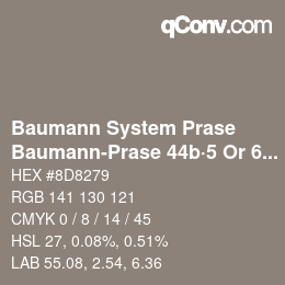 Código de color: Baumann System Prase - Baumann-Prase 44b·5 Or 6½ | qconv.com