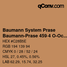 Color code: Baumann System Prase - Baumann-Prase 459·4 O-Oc 2 | qconv.com