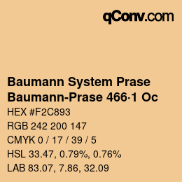Color code: Baumann System Prase - Baumann-Prase 466·1 Oc | qconv.com