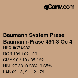 Farbcode: Baumann System Prase - Baumann-Prase 491·3 Oc 4 | qconv.com