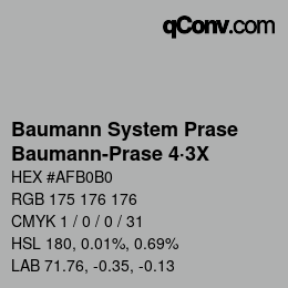 カラーコード: Baumann System Prase - Baumann-Prase 4·3X | qconv.com