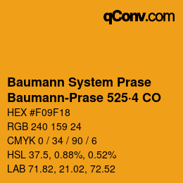 Código de color: Baumann System Prase - Baumann-Prase 525·4 CO | qconv.com