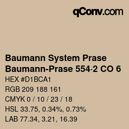 Código de color: Baumann System Prase - Baumann-Prase 554·2 CO 6 | qconv.com