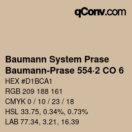 カラーコード: Baumann System Prase - Baumann-Prase 554·2 CO 6 | qconv.com