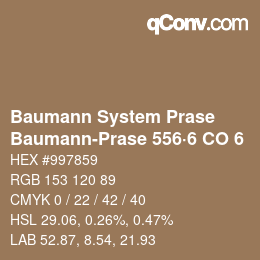 Farbcode: Baumann System Prase - Baumann-Prase 556·6 CO 6 | qconv.com