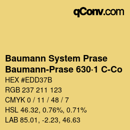Farbcode: Baumann System Prase - Baumann-Prase 630·1 C-Co | qconv.com