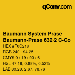 Code couleur: Baumann System Prase - Baumann-Prase 632·2 C-Co | qconv.com