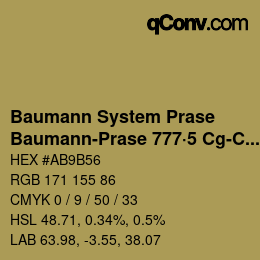カラーコード: Baumann System Prase - Baumann-Prase 777·5 Cg-Cgg 3 | qconv.com