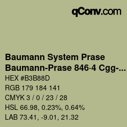 Farbcode: Baumann System Prase - Baumann-Prase 846·4 Cgg-Gcc 5 | qconv.com