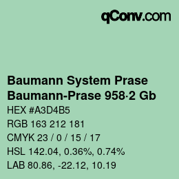 Farbcode: Baumann System Prase - Baumann-Prase 958·2 Gb | qconv.com
