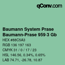 Farbcode: Baumann System Prase - Baumann-Prase 959·3 Gb | qconv.com