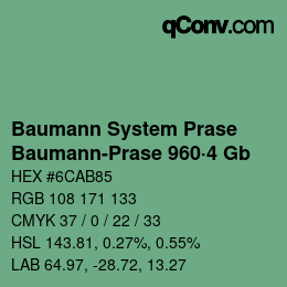 Código de color: Baumann System Prase - Baumann-Prase 960·4 Gb | qconv.com