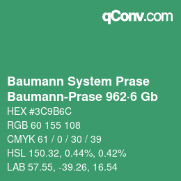 カラーコード: Baumann System Prase - Baumann-Prase 962·6 Gb | qconv.com