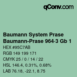 Código de color: Baumann System Prase - Baumann-Prase 964·3 Gb 1 | qconv.com