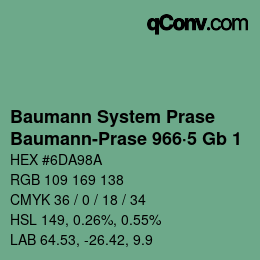 Código de color: Baumann System Prase - Baumann-Prase 966·5 Gb 1 | qconv.com