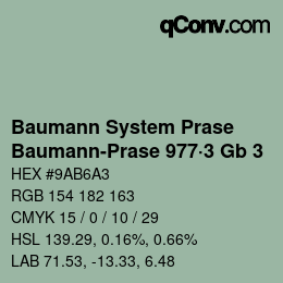 Color code: Baumann System Prase - Baumann-Prase 977·3 Gb 3 | qconv.com