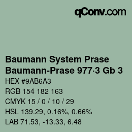 Farbcode: Baumann System Prase - Baumann-Prase 977·3 Gb 3 | qconv.com