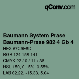 Farbcode: Baumann System Prase - Baumann-Prase 982·4 Gb 4 | qconv.com