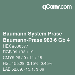 Código de color: Baumann System Prase - Baumann-Prase 983·6 Gb 4 | qconv.com