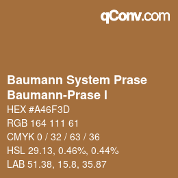 Color code: Baumann System Prase - Baumann-Prase l | qconv.com