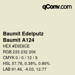カラーコード: Baumit Edelputz - Baumit A124 | qconv.com