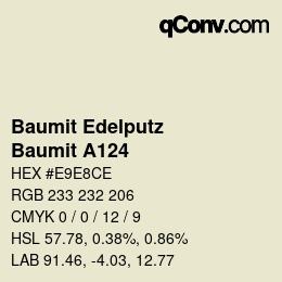 カラーコード: Baumit Edelputz - Baumit A124 | qconv.com