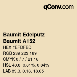 カラーコード: Baumit Edelputz - Baumit A152 | qconv.com