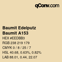 カラーコード: Baumit Edelputz - Baumit A153 | qconv.com