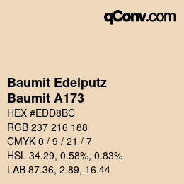 カラーコード: Baumit Edelputz - Baumit A173 | qconv.com