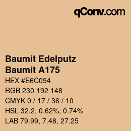 カラーコード: Baumit Edelputz - Baumit A175 | qconv.com