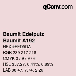 カラーコード: Baumit Edelputz - Baumit A192 | qconv.com